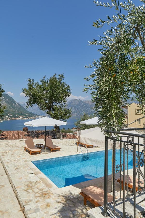 Our Sunset Apartments With Pool And Sea View Kotor Exteriör bild