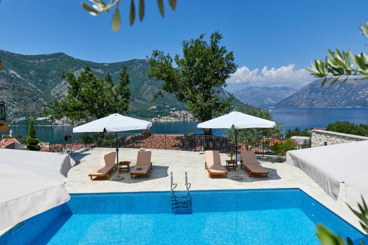 Our Sunset Apartments With Pool And Sea View Kotor Exteriör bild